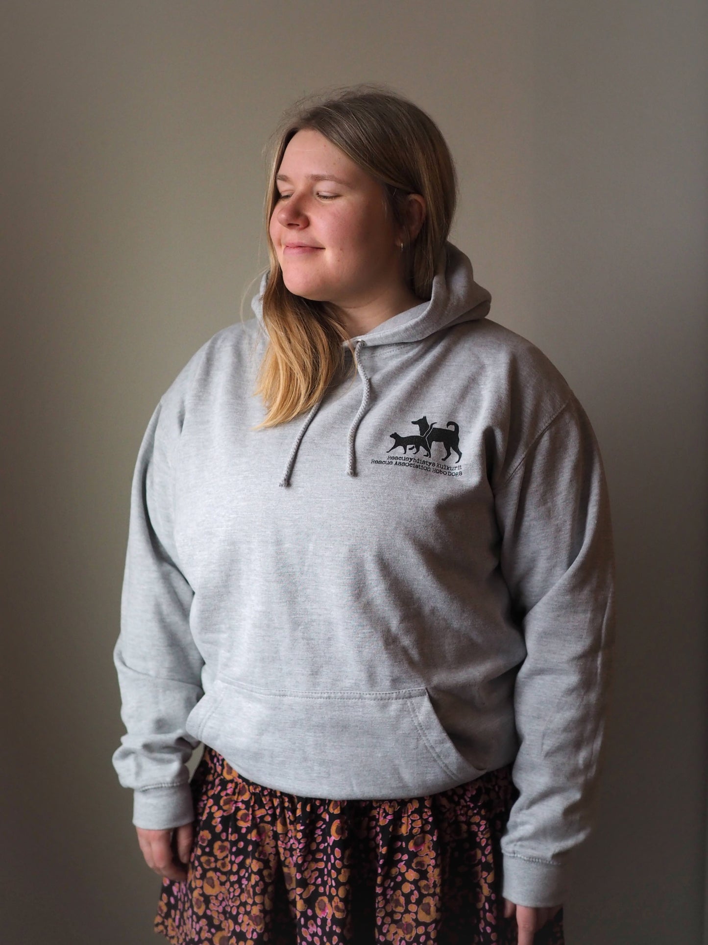 Kulkurit-huppari pullover, harmaa