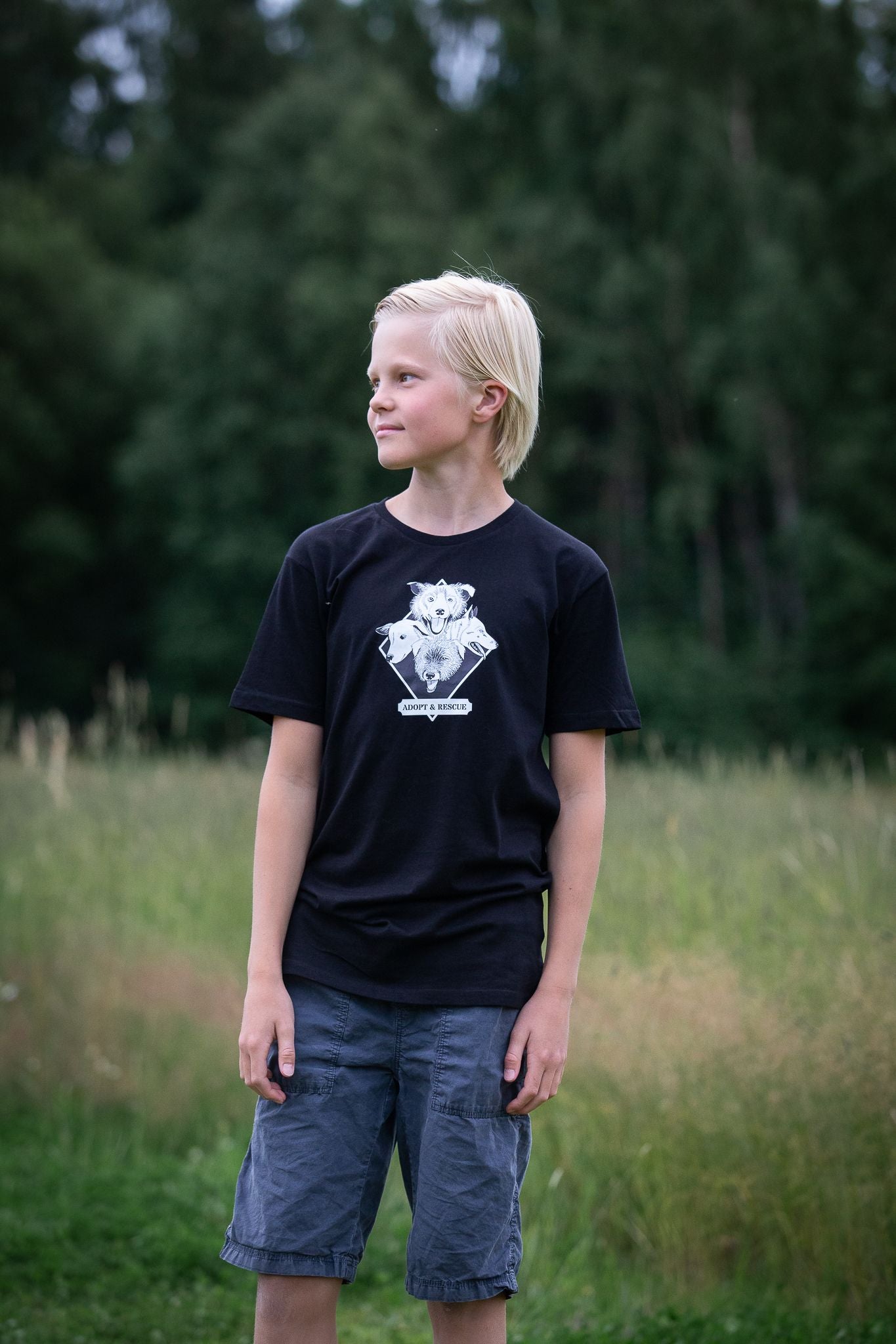 Adopt & Rescue T-paita, musta unisex