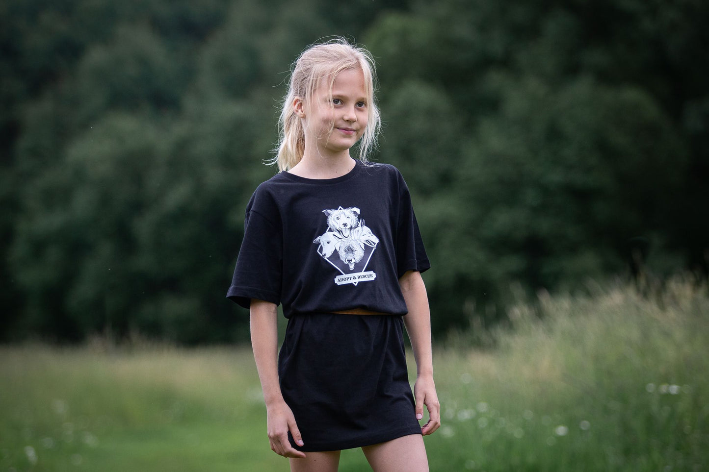 Adopt & Rescue T-paita, musta unisex