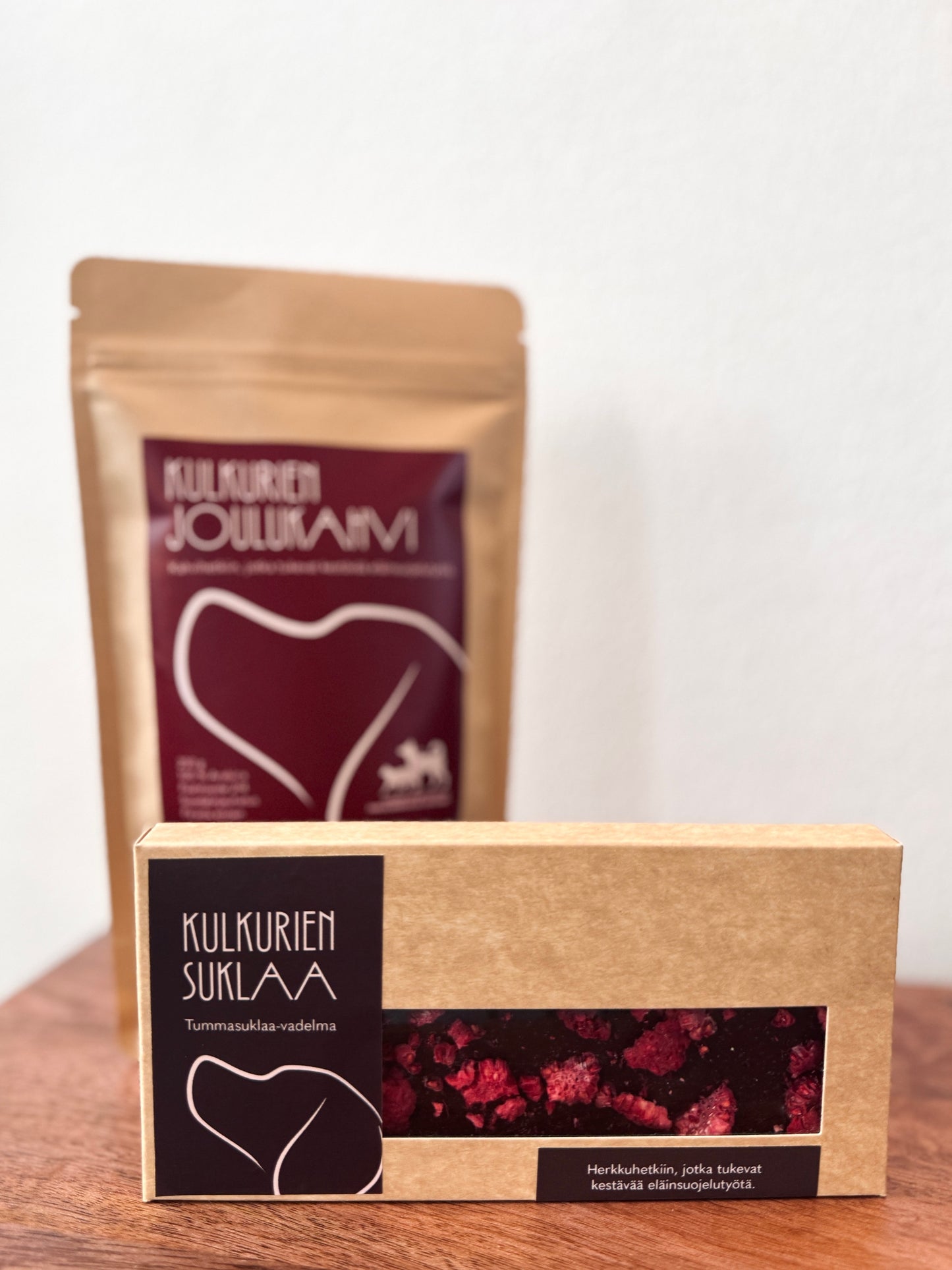 Kulkurien tummasuklaa vadelmilla