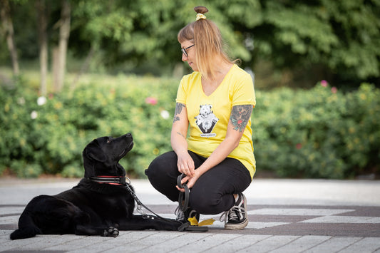 Adopt & Rescue T-paita, keltainen ladyfit