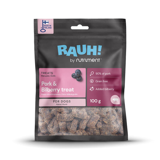 RAUH! Possu-mustikkaherkku 100g koirille