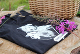 Adopt & Rescue T-paita, musta ladyfit