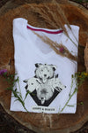 Adopt & Rescue T-paita, valkoinen ladyfit