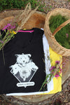 Adopt & Rescue T-paita, musta ladyfit