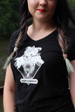 Adopt & Rescue T-paita, musta ladyfit