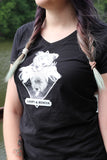 Adopt & Rescue T-paita, musta ladyfit