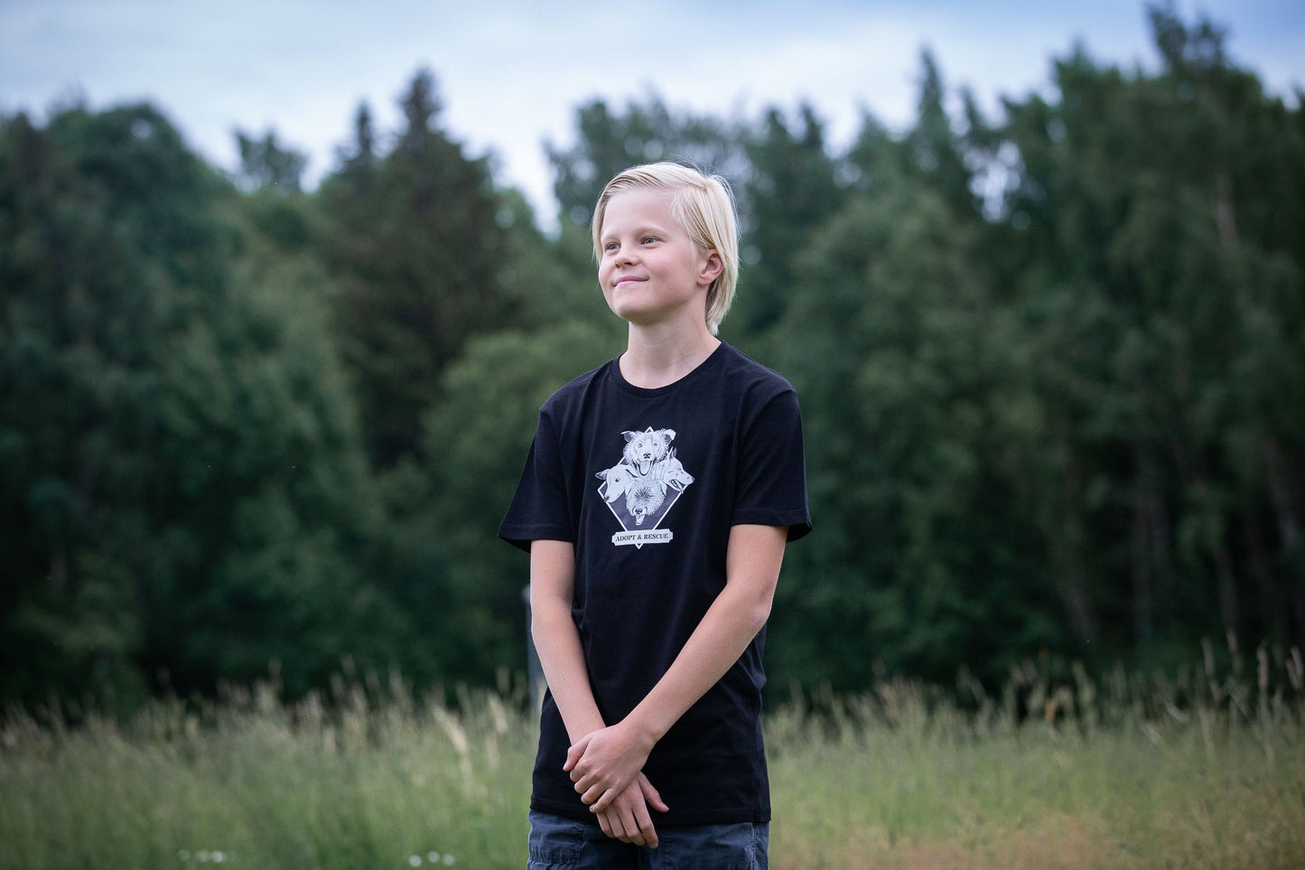 Adopt & Rescue T-paita, musta unisex