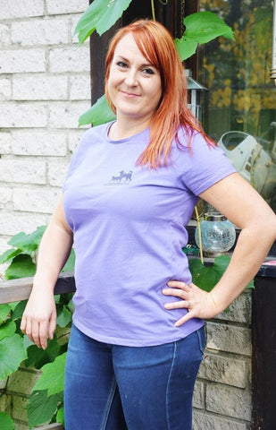 Kulkurit T-paita, lila ladyfit