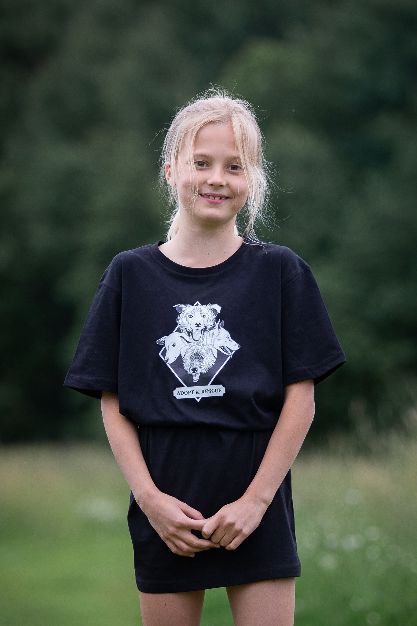Adopt & Rescue T-paita, musta unisex