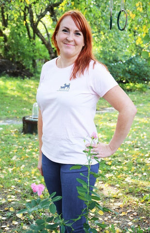 Kulkurit T-paita, vaaleanpunainen ladyfit